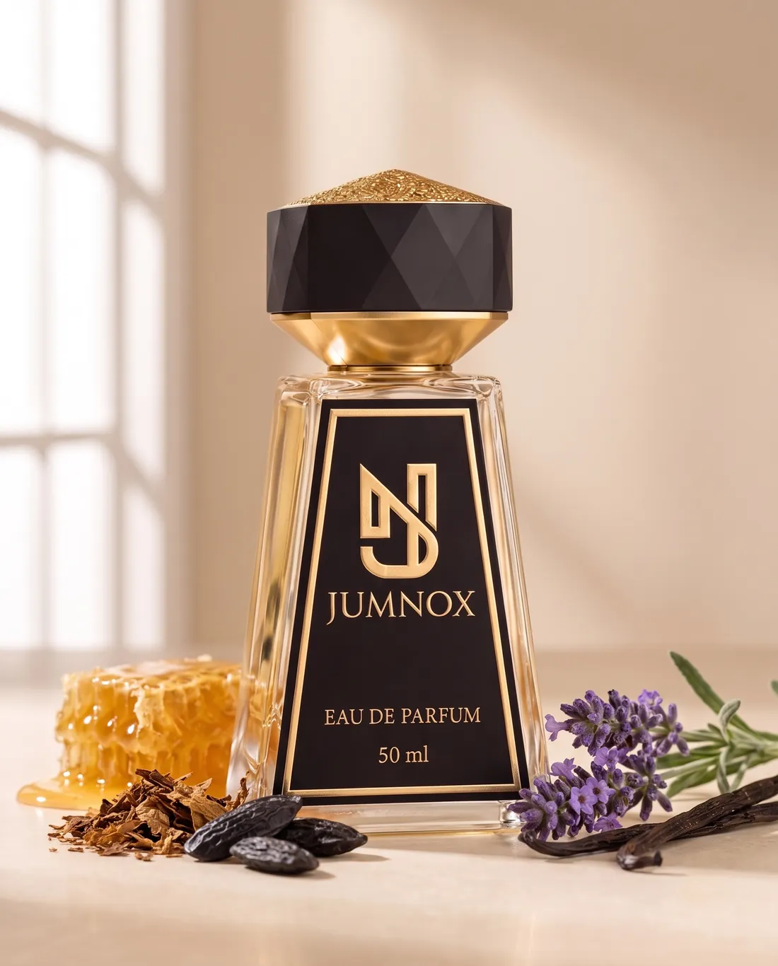 JUMNOX KRN03 BAL — gurme niş parfüm; şişe, kokunun malzemeleriyle birlikte, 50 ml Eau de Parfum