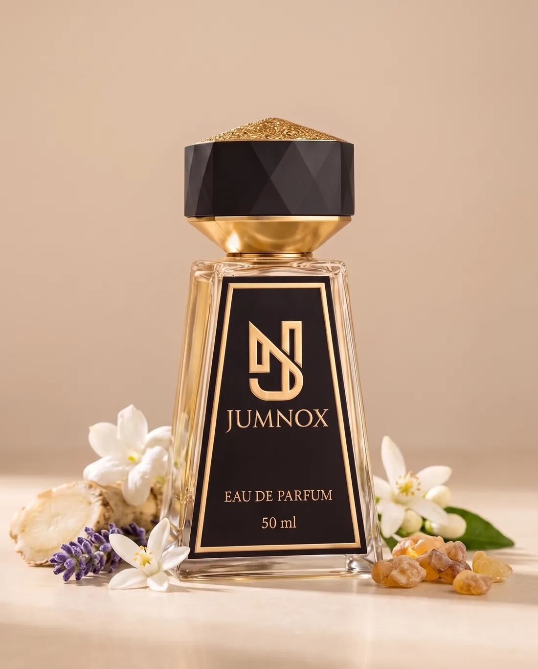 JUMNOX KRN10 MERMER — aromatik niş parfüm; şişe, kokunun malzemeleriyle birlikte, 50 ml Eau de Parfum