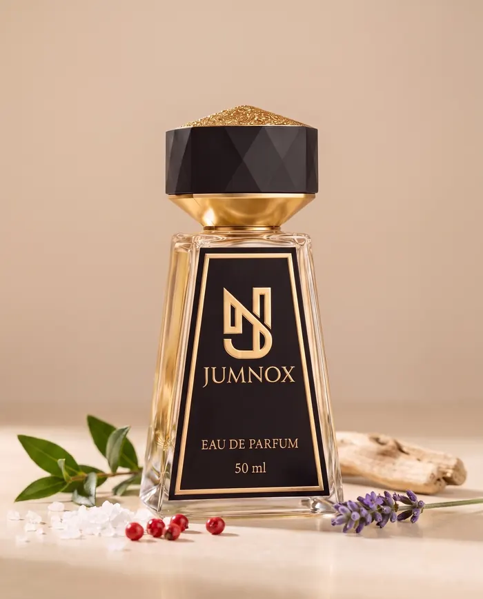 JUMNOX KRN15 TUZ — akuatik niş parfüm; şişe, kokunun malzemeleriyle birlikte, 50 ml Eau de Parfum